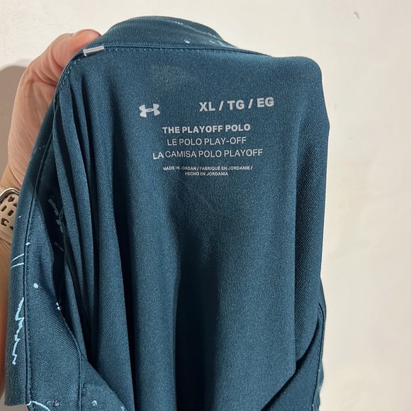 Under Armour Men’s The Playoff Polo Blue Note/Pale Moonlight Size XL - Picture 8 of 8